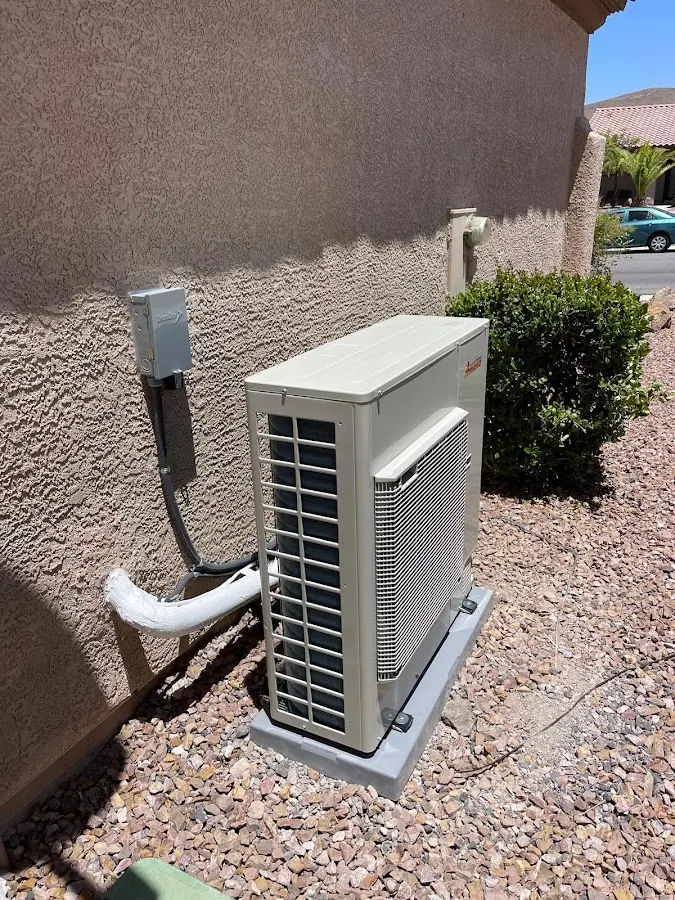 Residential air conditioning condenser unit in Spokane Valley
